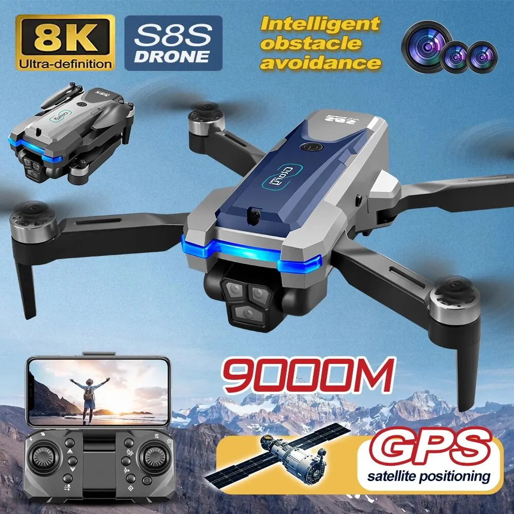 Rc Helicopter Electric - S8S GPS 드론 5G 와이파이 8K
