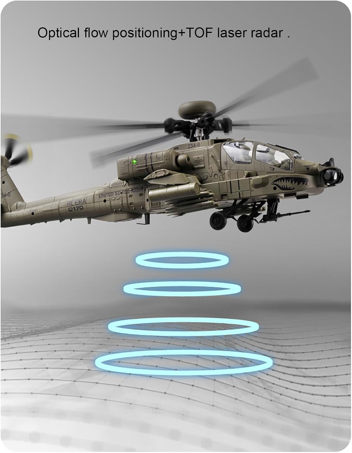 310MM 6CH C170 AH-64D 원격 조종 헬리 - Rc Helicopter Large 리뷰 및 가격