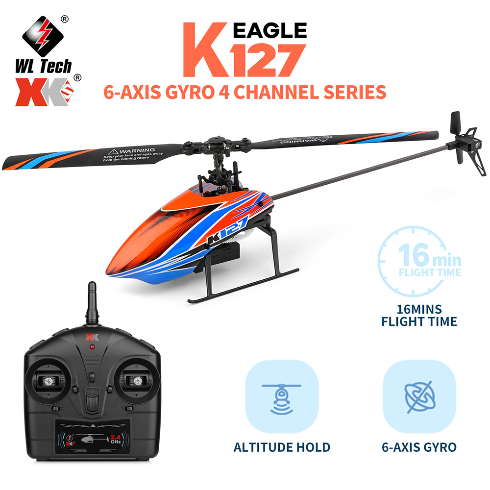 WLtoys XK K127 2.4G 4CH 6-Aixs - Rc Helicopter Large 리뷰 및 가격