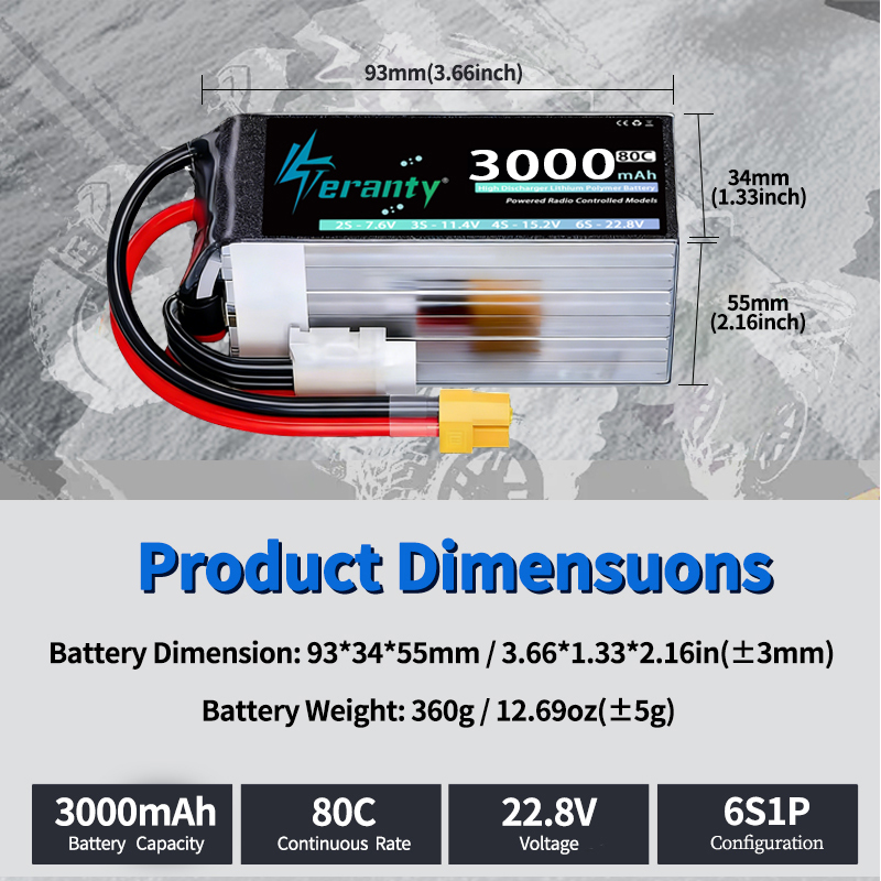 TERANTY 6S 22.8V 3000mAh 80C/1 - Rc Helicopter Charger 리뷰 및 가격